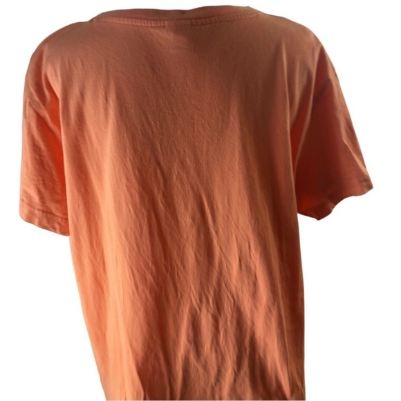 LAT Cotton Tee Women XL Orange Front Graphic of Woman and District12 State Names - Picture 4 of 6